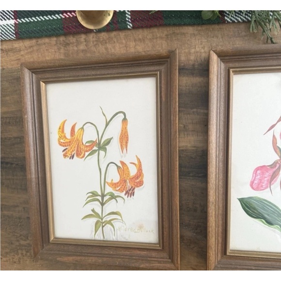 Set Of 2 Framed Original Art By The Late Local Artist Signed Mildred Bullock - Picture 2 of 11